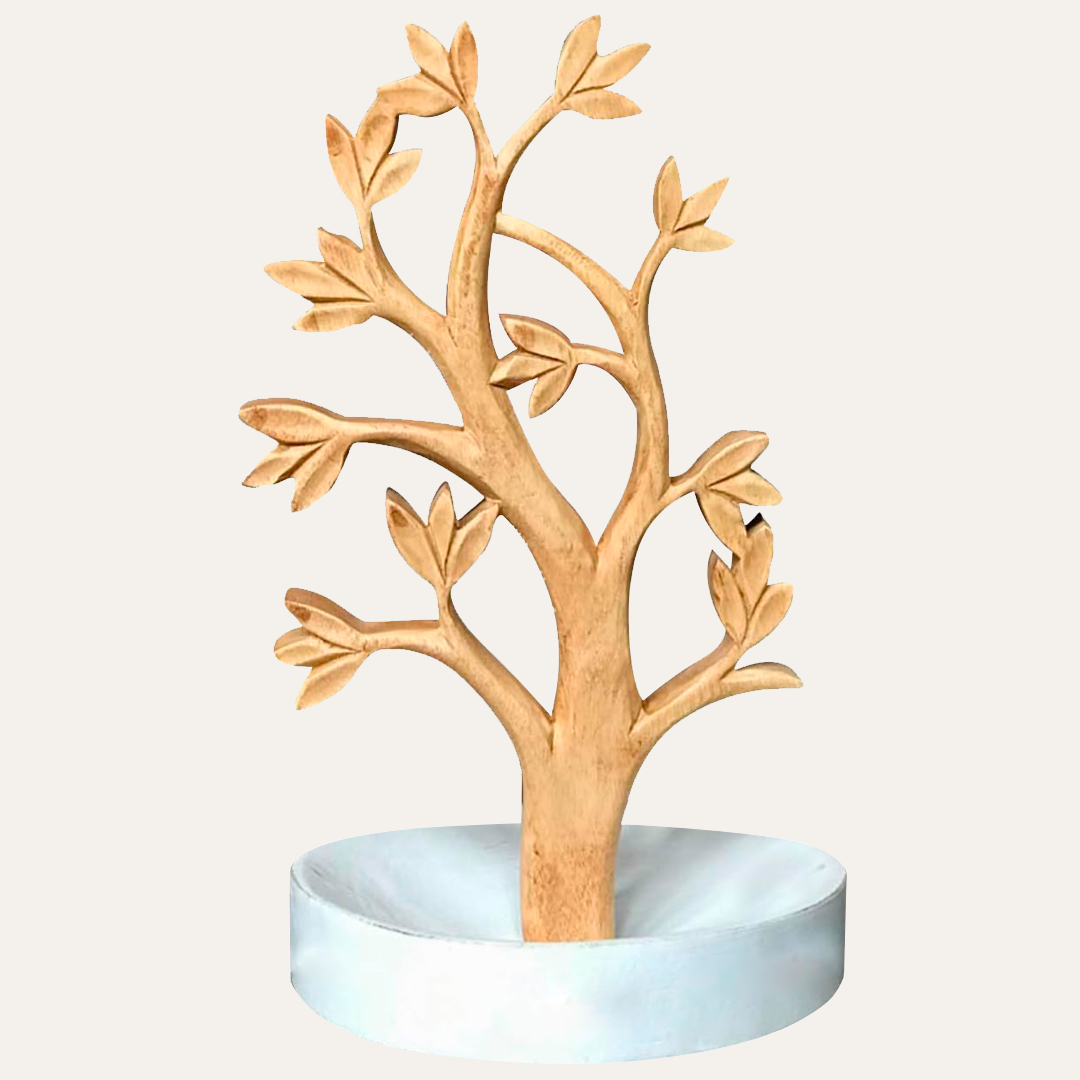 Timber Grace –  Handmade Solid Wood Jewelry Tree Organizer Stand