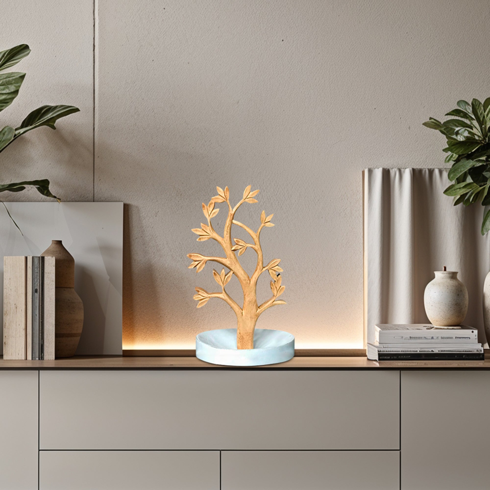 Timber Grace –  Handmade Solid Wood Jewelry Tree Organizer Stand