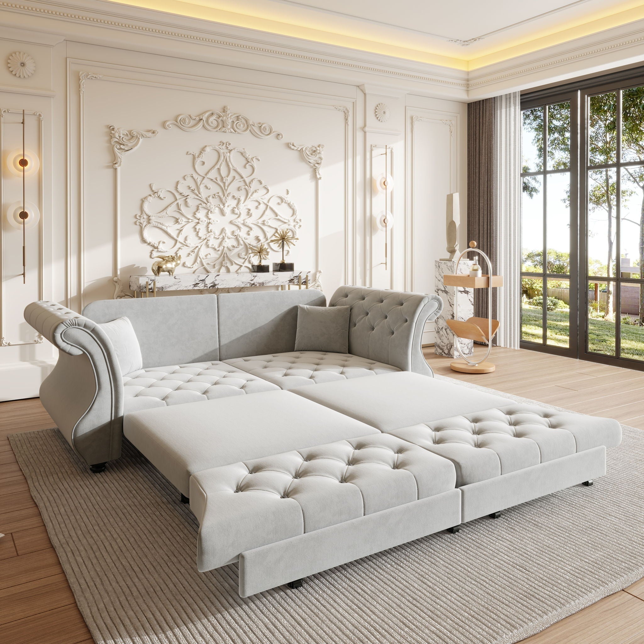 Oversized Chesterfield Sofa Bed