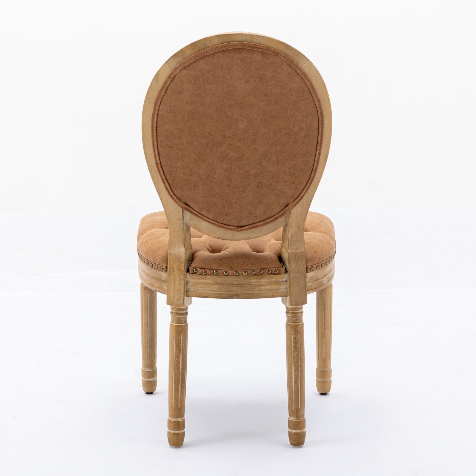Set of 2 French Style Solid Wood Dining Chairs