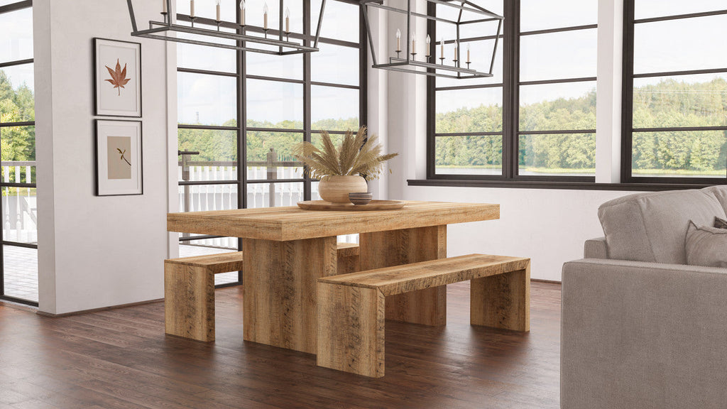 Timbergirl Solid Mango Wood Dining Table