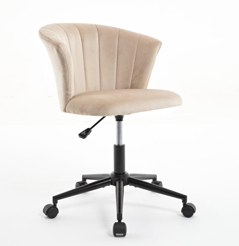 Velvet Fabric Swivel Flower Shape Office Chair