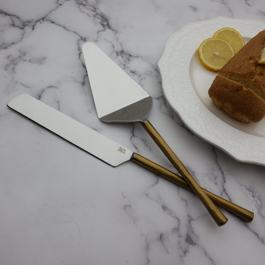 Camellia Cake Server Set