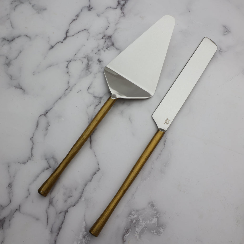 Camellia Cake Server Set