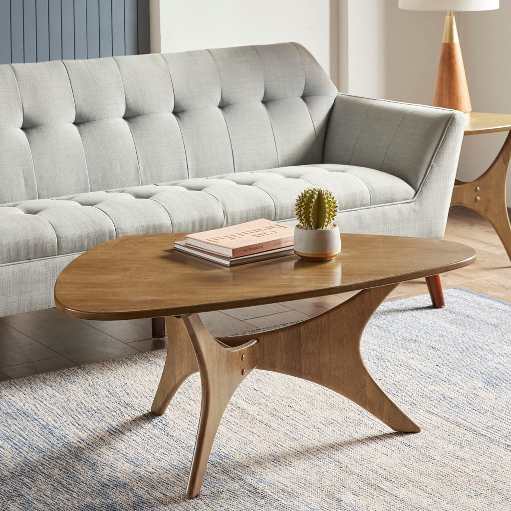 Triangle Solid Wood Coffee Table