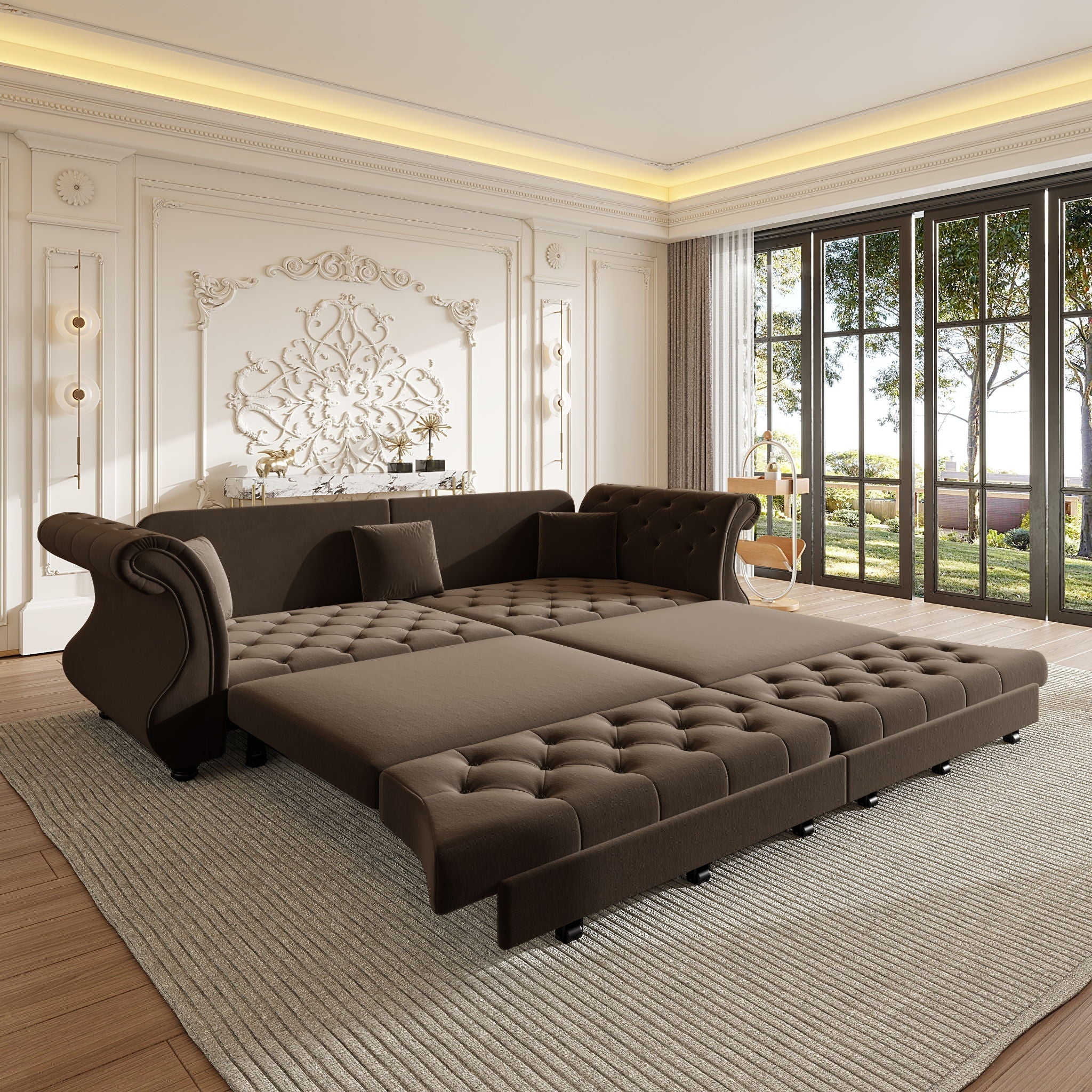 Oversized Chesterfield Sofa Bed