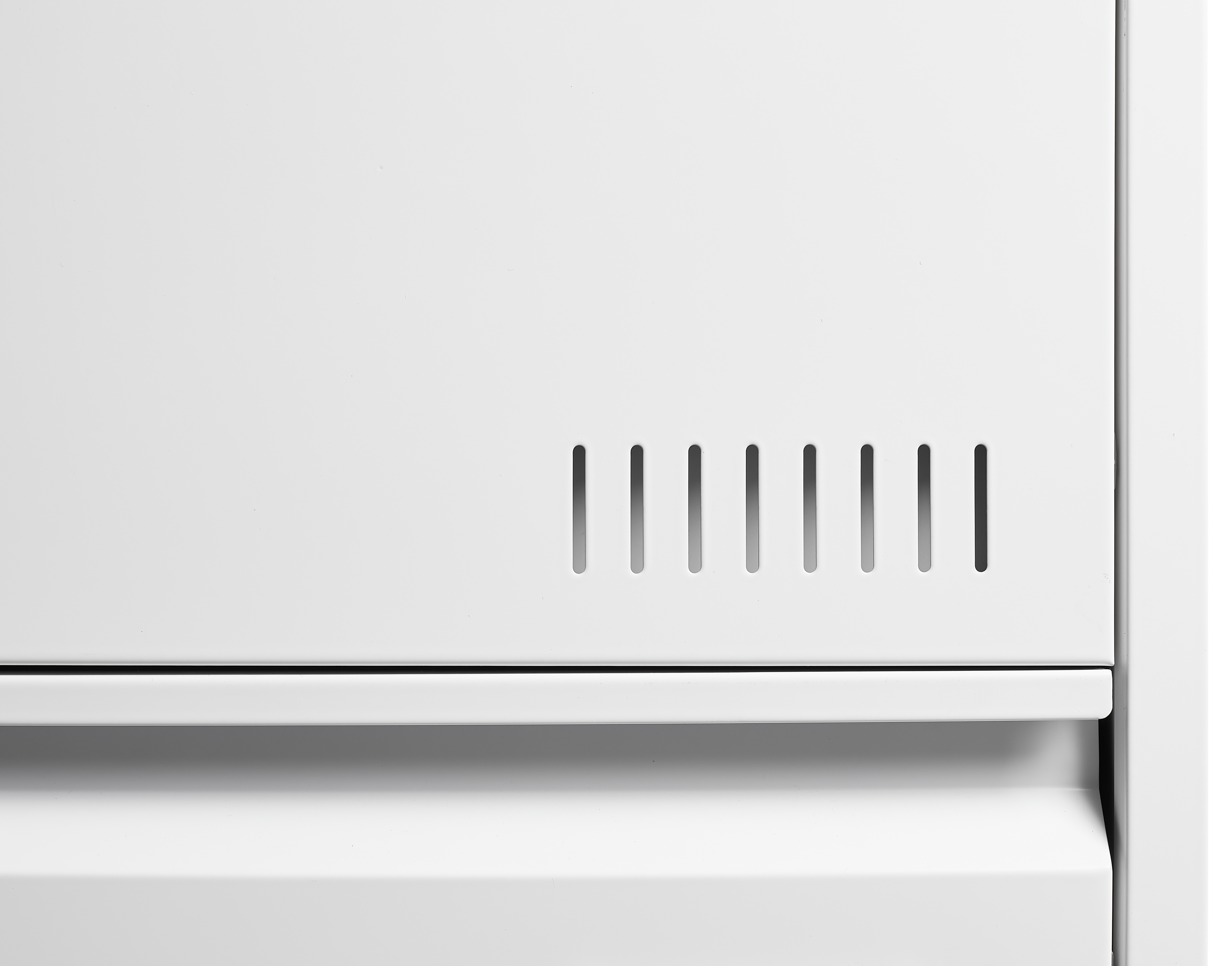 3 Drawer White Filing Cabinet with Lock