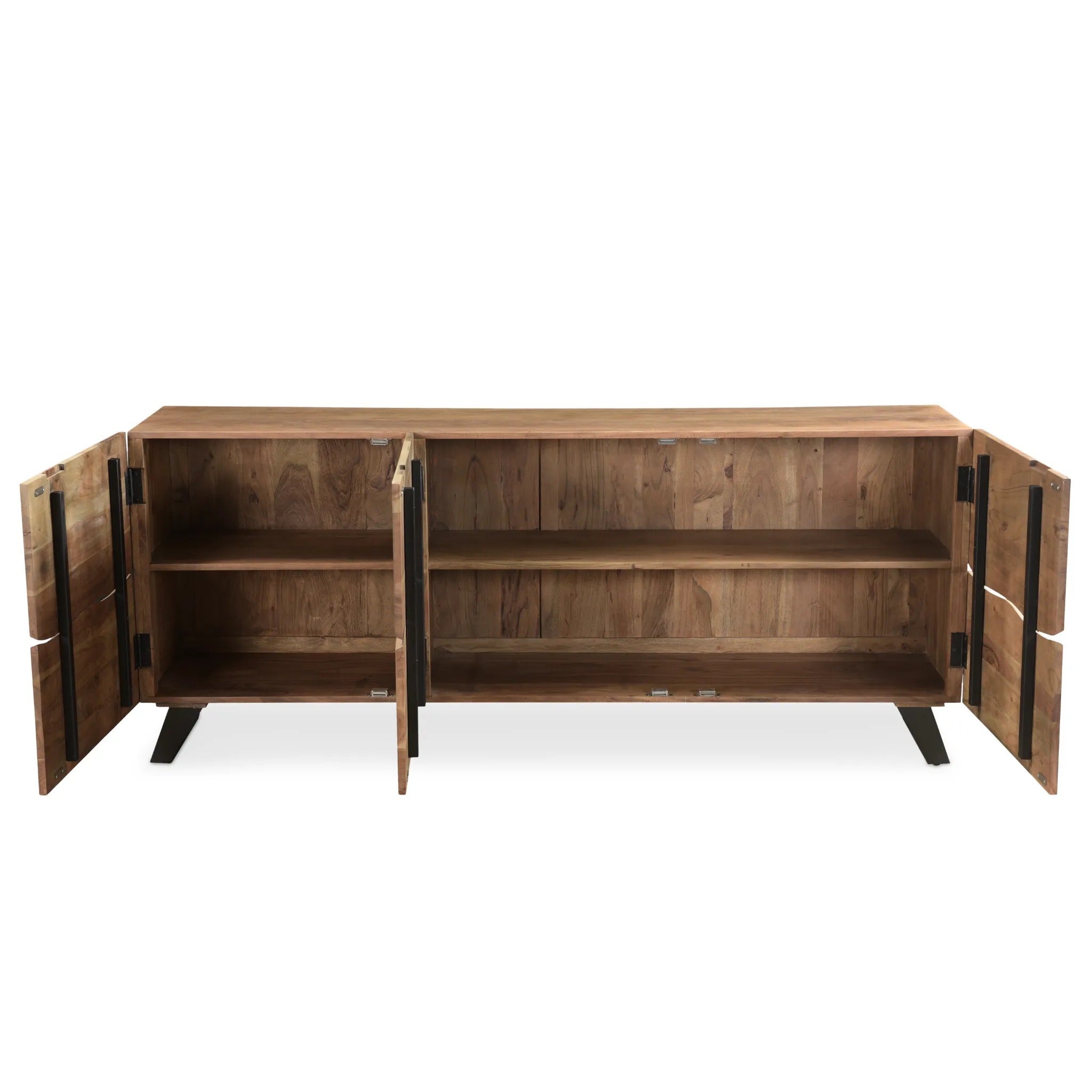 Light Acacia Live Edge Sideboard