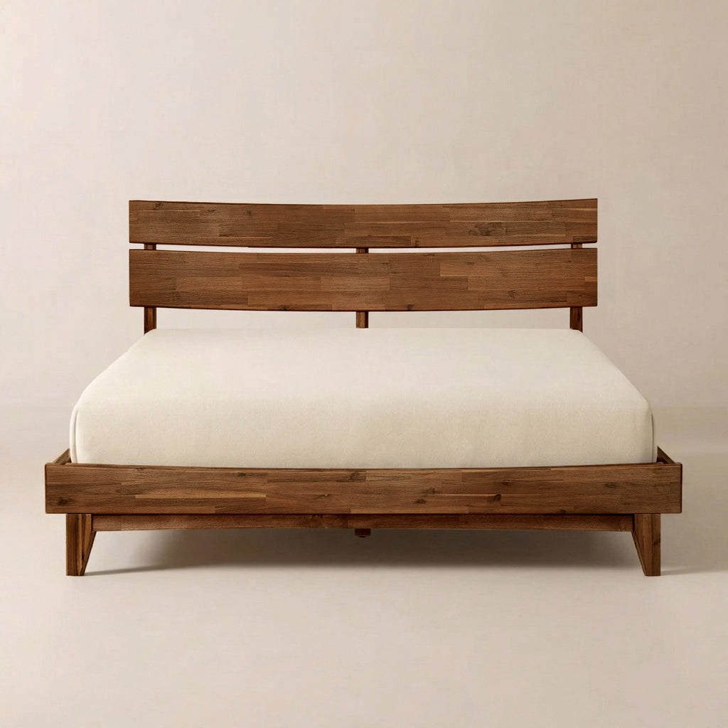 Acacia Solid Wood Bed Frame - Aurora Style for a Stylish Bedroom