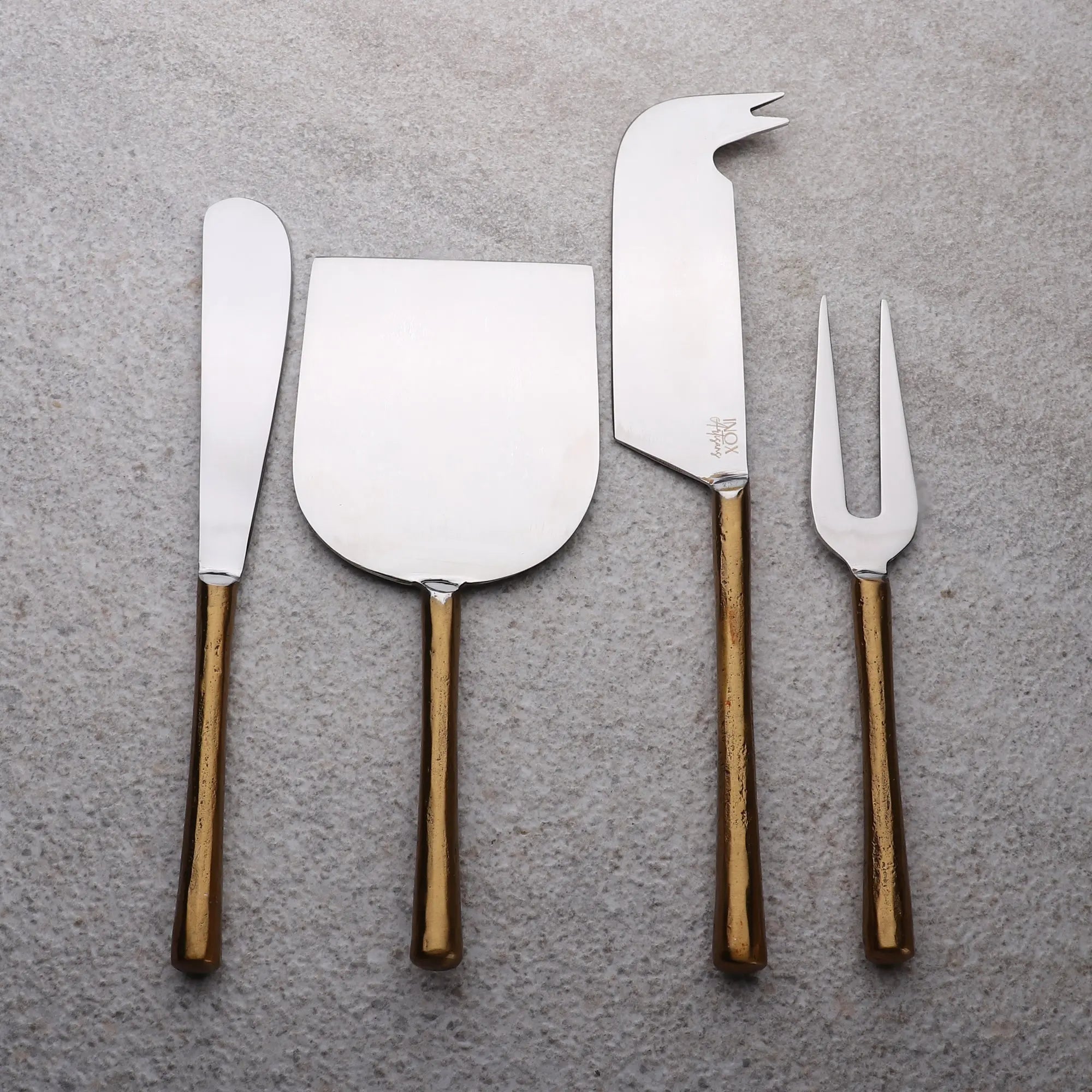 Cemellia Vintage Gold Cheese Knives Set