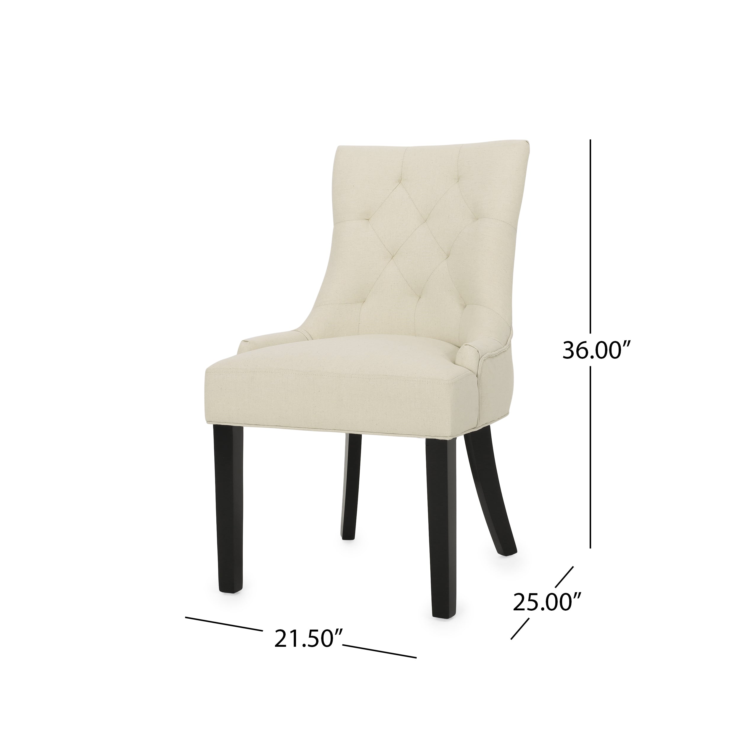 Set of 2 Cheney Dining Chairs - Beige