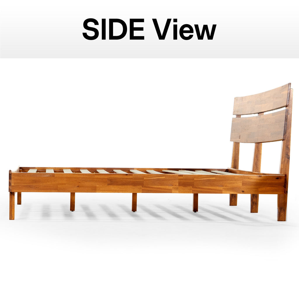 Acacia Solid Wood Bed Frame - Aurora Style for a Stylish Bedroom