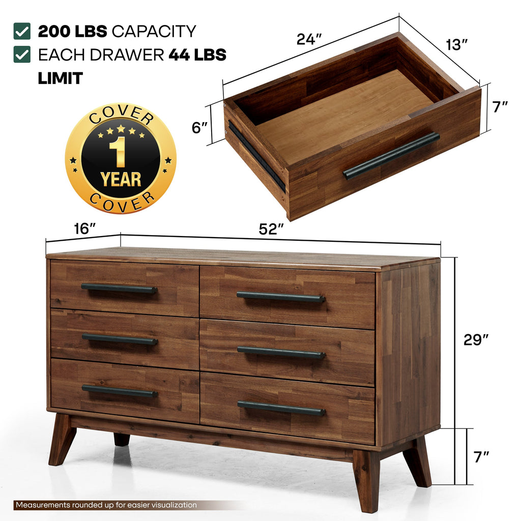Acacia Legacy Solid Wood Dresser