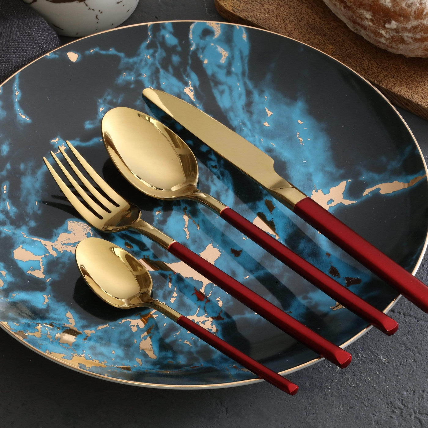 Luxury Italy Steel Cutlery Set