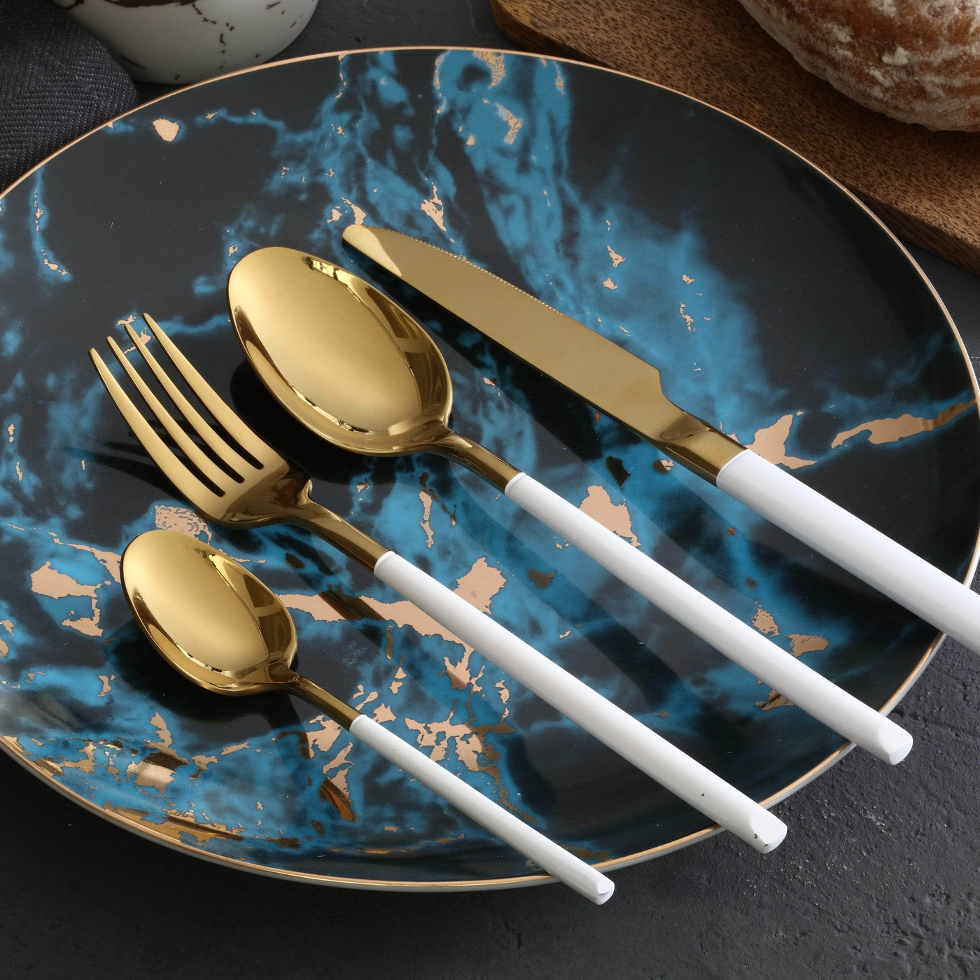 Luxury Italy Steel Cutlery Set