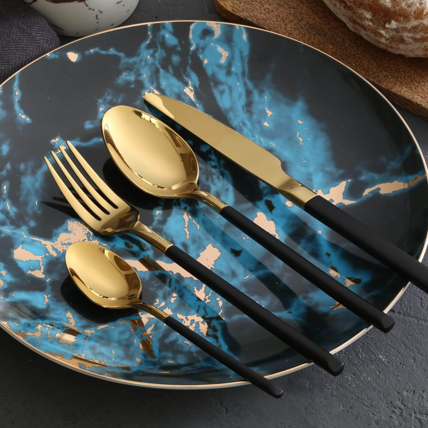 Luxury Italy Steel Cutlery Set