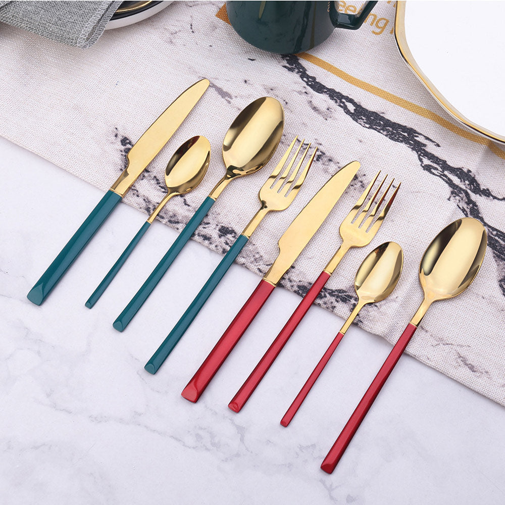 Luxury Italy Steel Cutlery Set