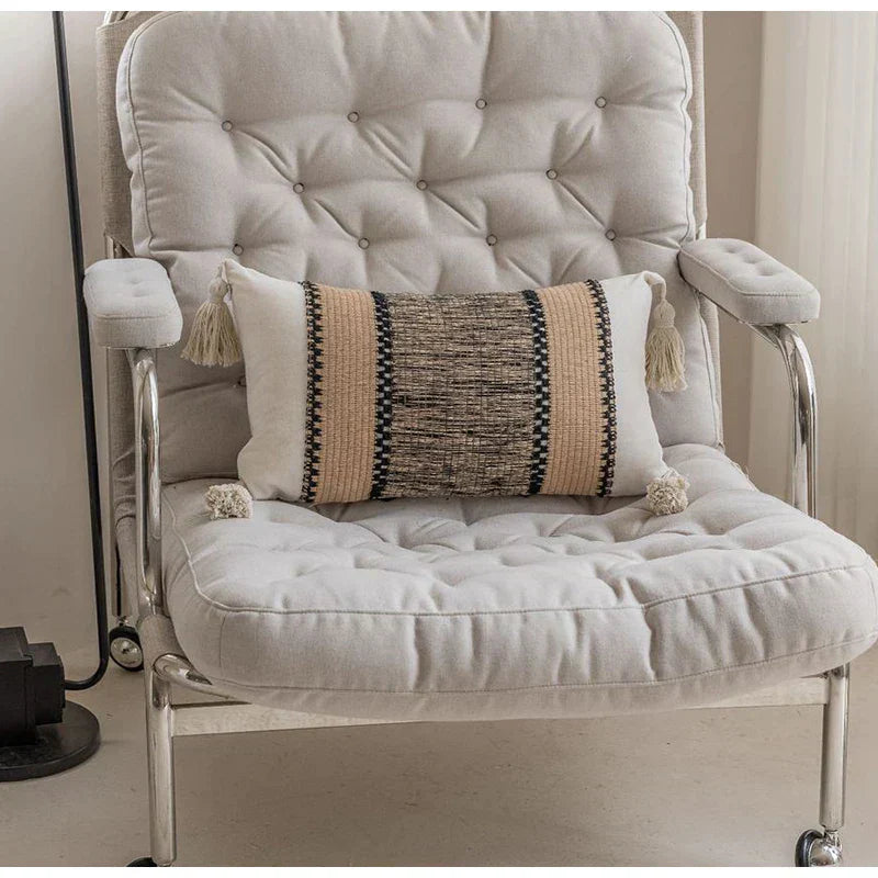 DecorBites™ Luxe Black Fluffy Throw Pillow Cover