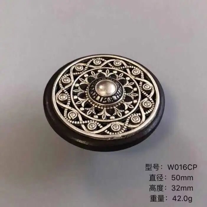 Handmade Wood and Alloy Artistic Drawer and Furniture Knobs