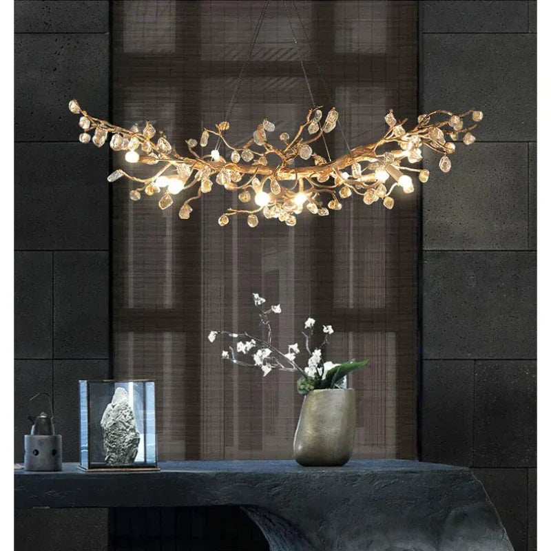 DecorBites™ Crystal Branch Ceiling Chandelier