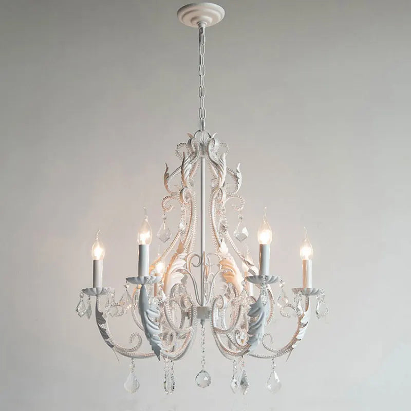 DecorBites™ Iron Crystal Chandelier