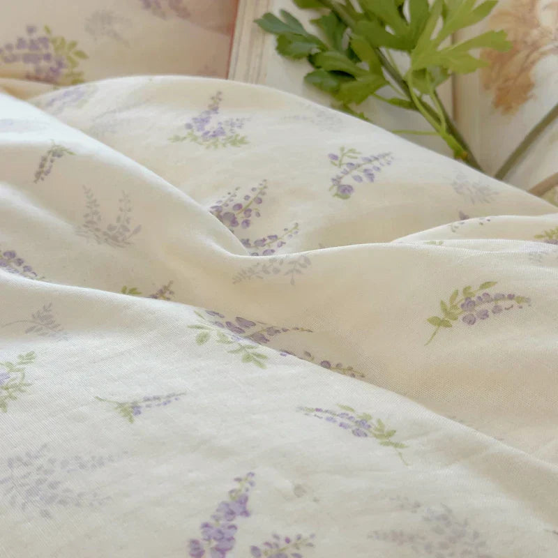 DecorBites™ Lavender Lace Bedding Set
