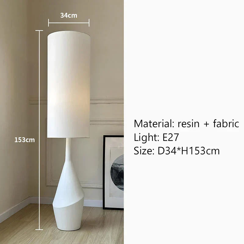 DecorBites™ Cream LED Floor Lamp Nordic Minimalist Style