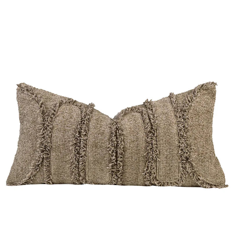 DecorBites™ Luxe Black Fluffy Throw Pillow Cover