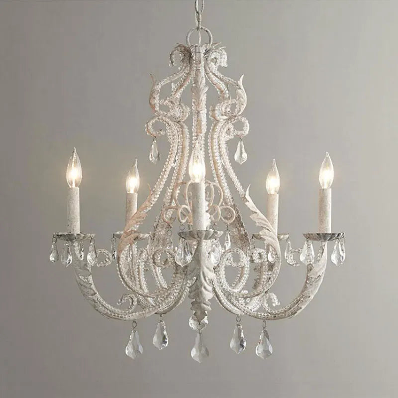 DecorBites™ Iron Crystal Chandelier