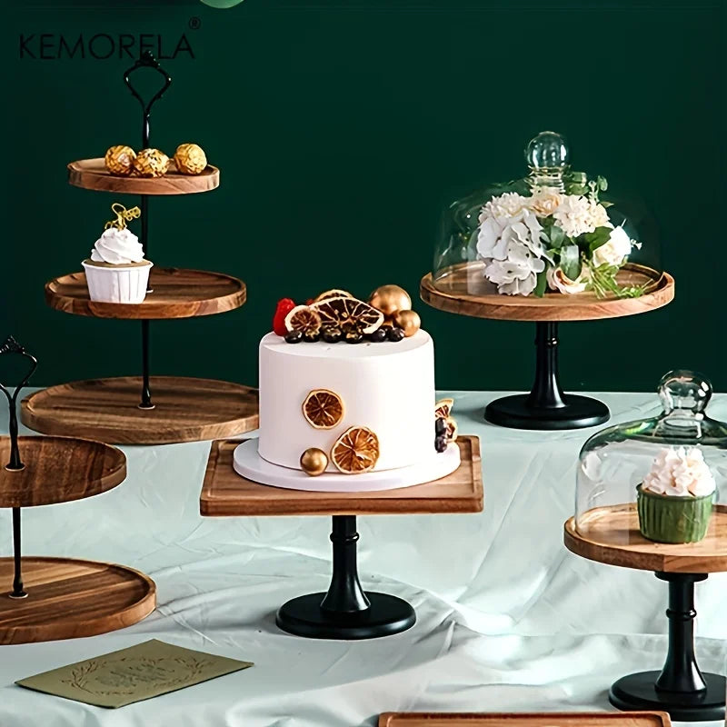 Double-Layer or Three-Layer Dried Fruit Tray - Elegant Serving Dish for Desserts and Snacks