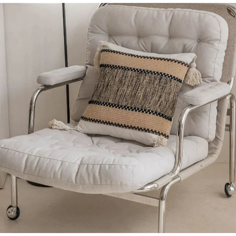 DecorBites™ Luxe Black Fluffy Throw Pillow Cover