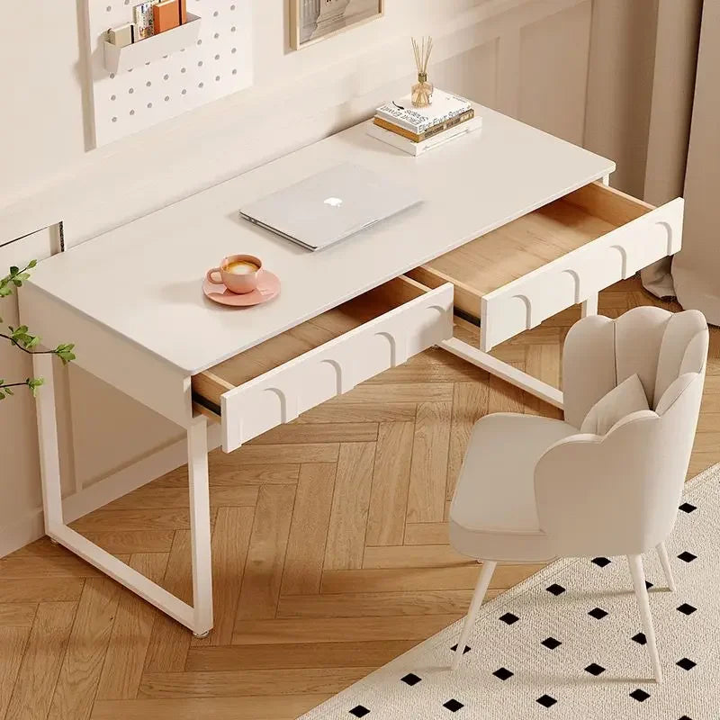 Cream Wind Rock Board French Style Desk with Optional Chair