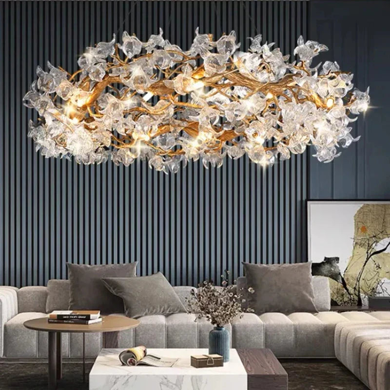 DecorBites™ Crystal Branch Ceiling Chandelier