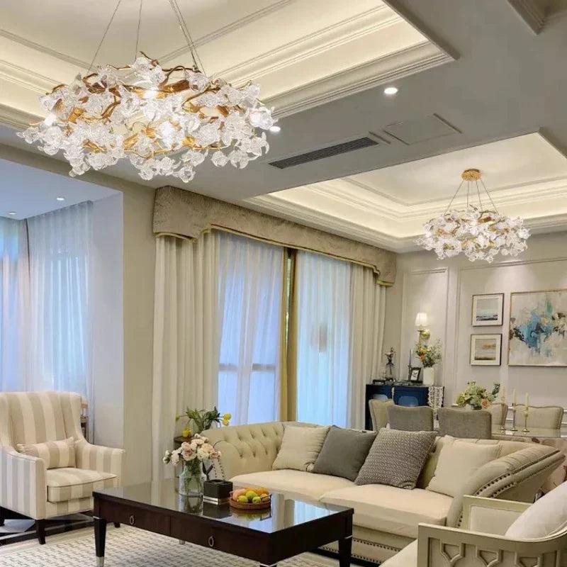 DecorBites™ Crystal Branch Ceiling Chandelier