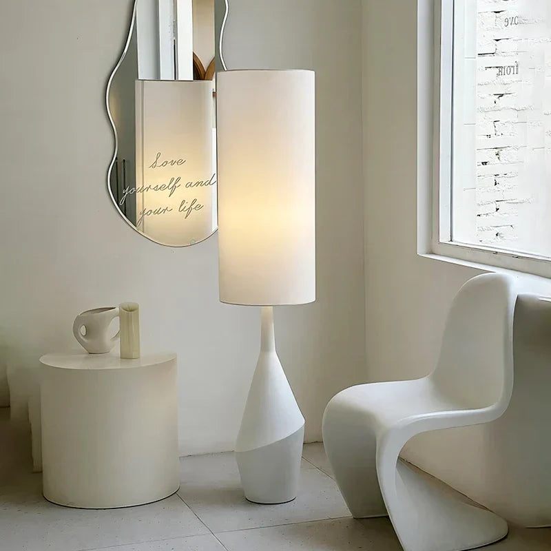 DecorBites™ Cream LED Floor Lamp Nordic Minimalist Style