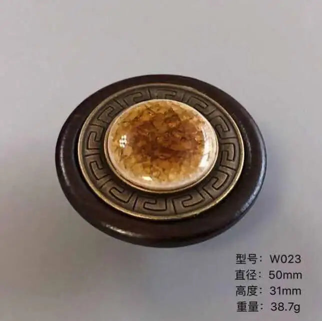 Handmade Wood and Alloy Artistic Drawer and Furniture Knobs