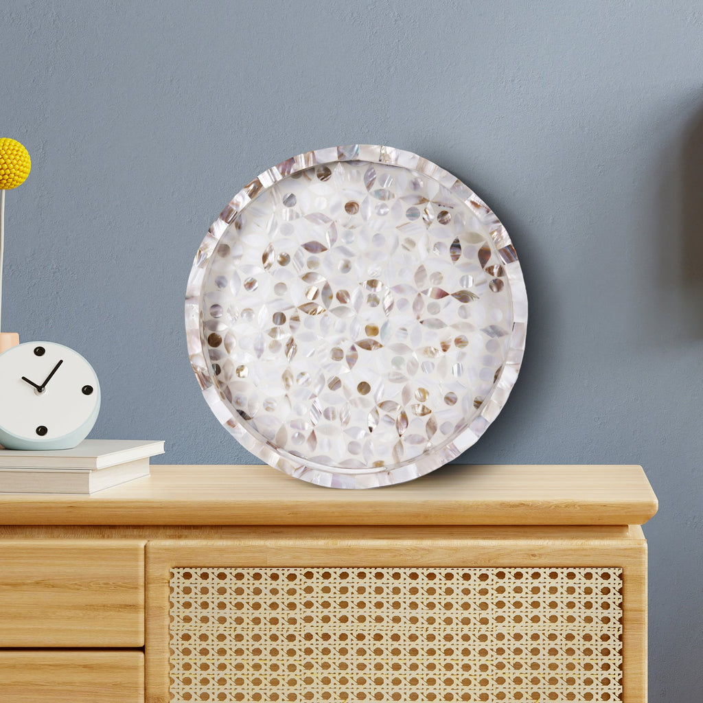 Discovery Jewel Petit Pattern Mother of Pearl & Resin Inlay Decorative Tray