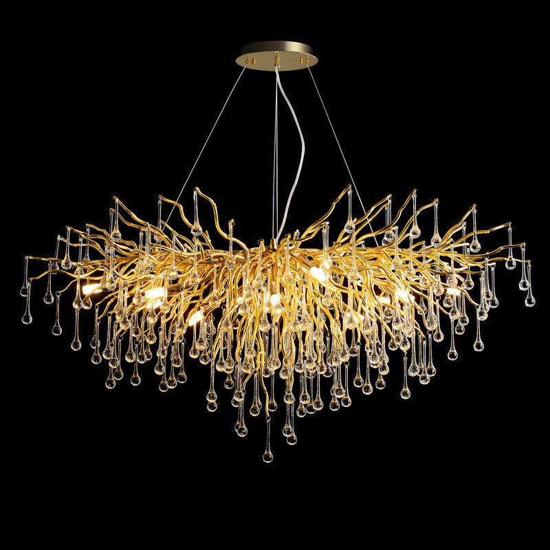 Waterdrop Pendant Glass Chandelier