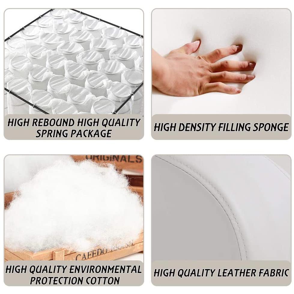 Beige Leather Massage Recliner Chair With Foot Extension