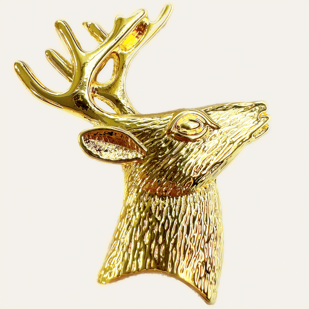 Gold Deer Decorative Napkin Rings