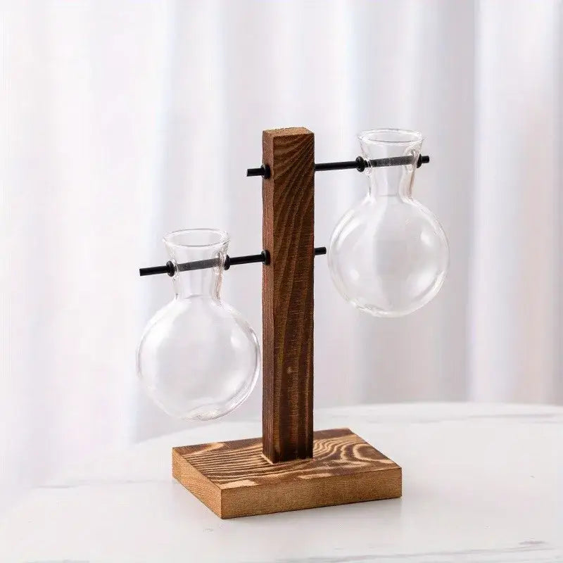 DecorBites™ Vintage Hydroponic Glass Vase