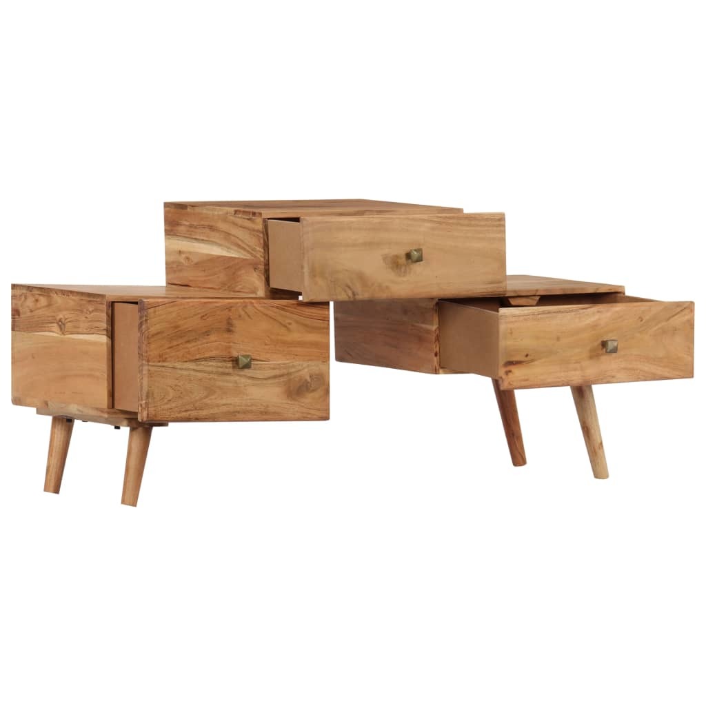 Solid Acacia Wood TV Cabinet