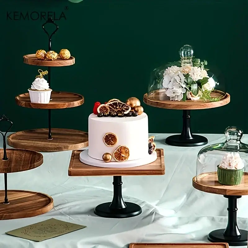 Double-Layer or Three-Layer Dried Fruit Tray - Elegant Serving Dish for Desserts and Snacks