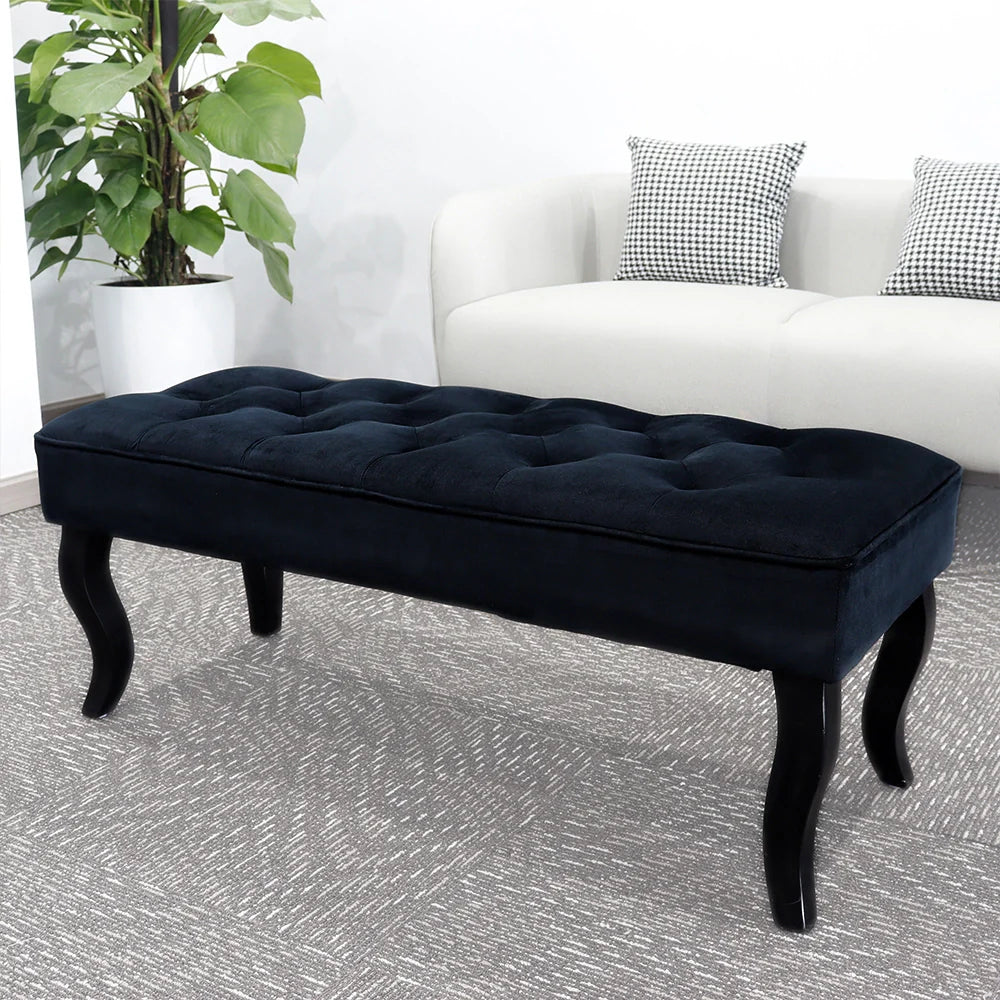 Dutch Velvet Ottoman Bench