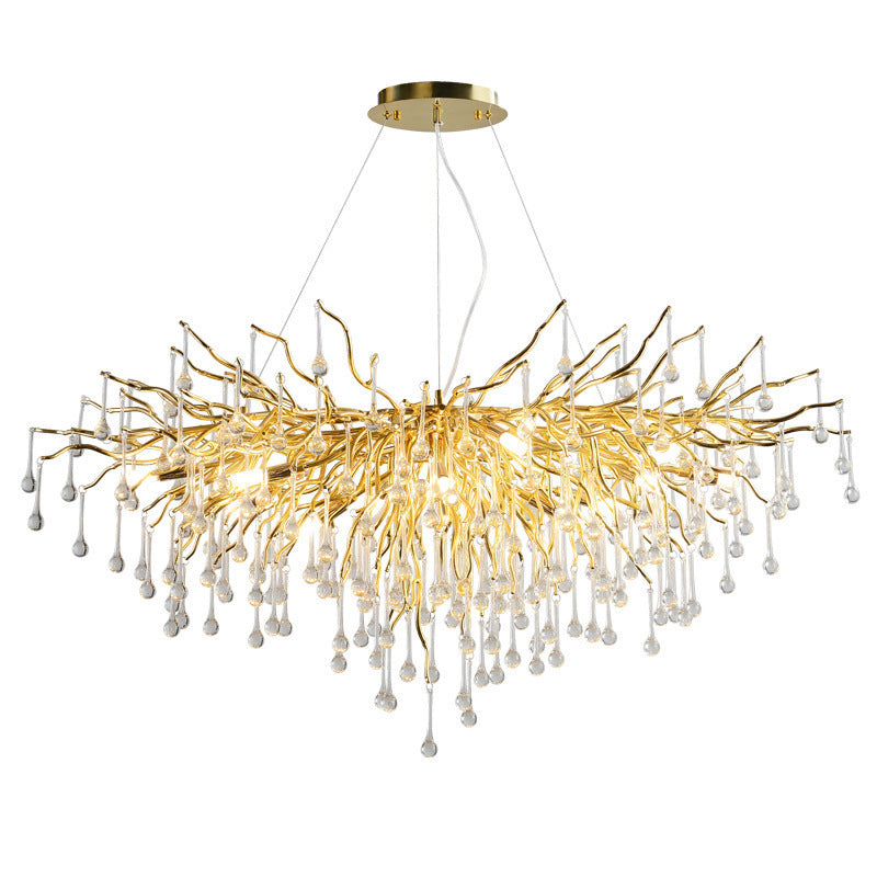 Waterdrop Pendant Glass Chandelier
