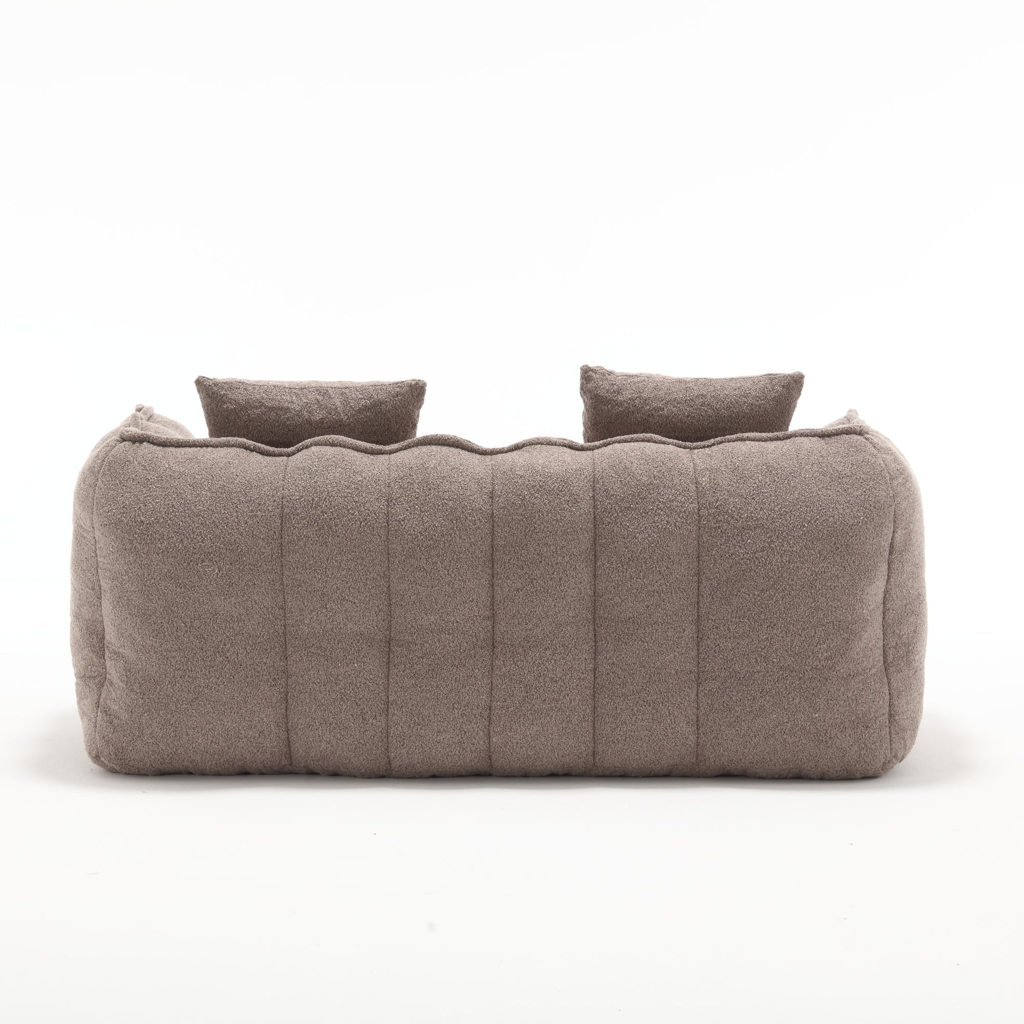 Cozy Beanbag Chair with High Resilience Foam Core in Gray