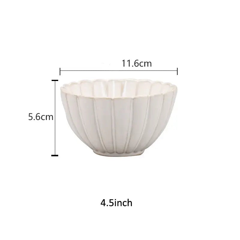 DecorBites™ Ceramic White Glaze Dinnerware Set