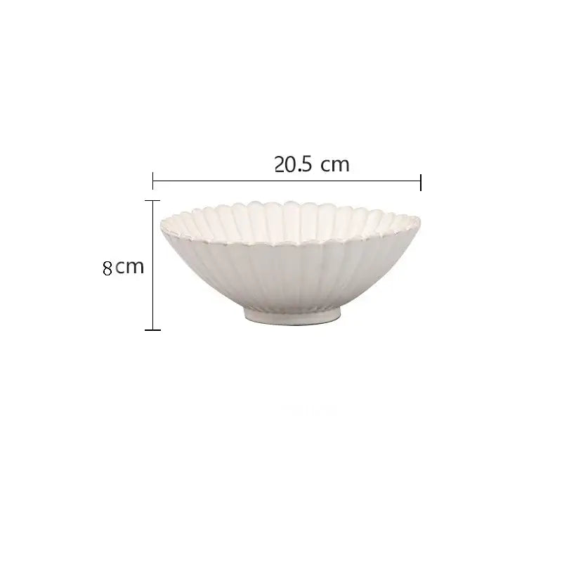 DecorBites™ Ceramic White Glaze Dinnerware Set