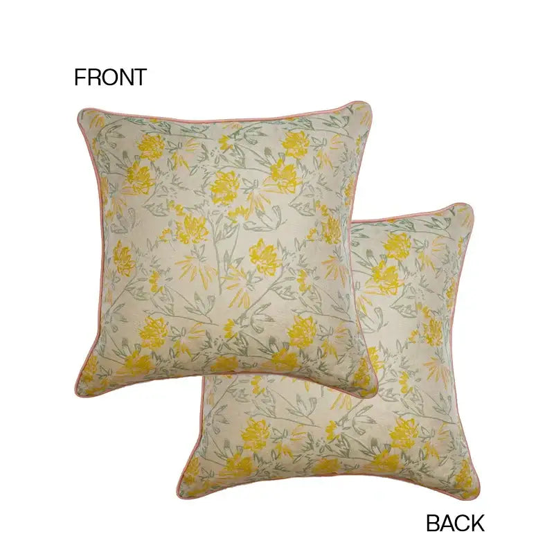 DecorBites™ Contessa Camellia Throw Pillow Cover: French Retro 3D Floral Jacquard Cushion Case