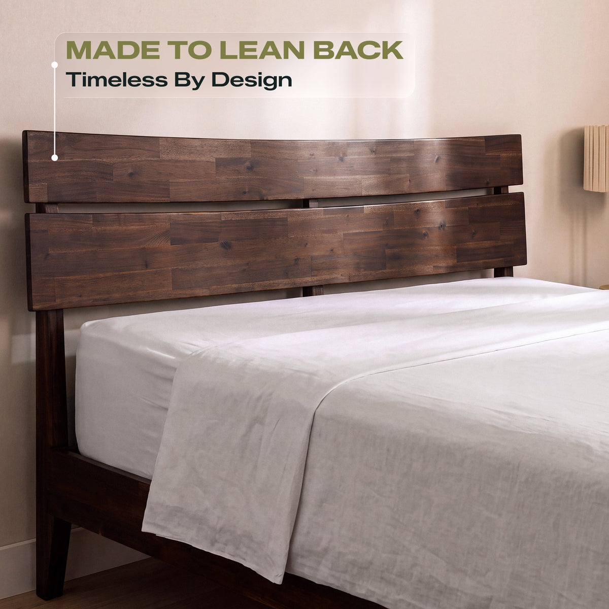 Acacia Solid Wood Bed Frame - Aurora Style for a Stylish Bedroom